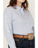 Image #3 - Ariat Women's Striped Team Kirby Long Sleeve Button-Down Stretch Western Shirt - Plus, Blue, hi-res