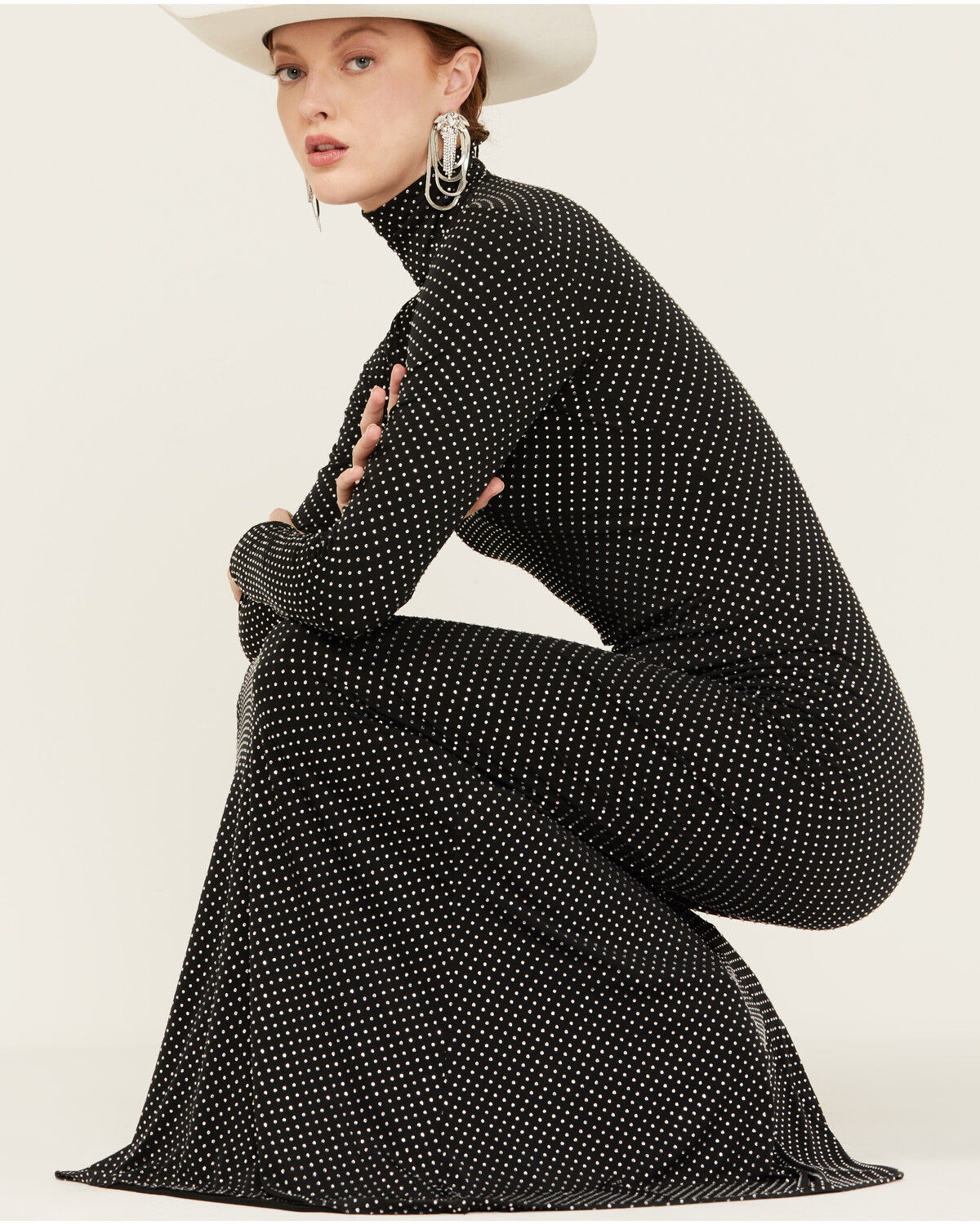 Image #2 - Show Me Your Mumu Women's All Out Long Sleeve Maxi Dress, Black, hi-res