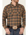 Image #3 - Ariat Men's Hartford Retro Plaid Long Sleeve Snap Western Flannel Shirt, Grey, hi-res