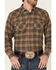 Image #3 - Ariat Men's Hartford Retro Plaid Long Sleeve Snap Western Flannel Shirt , Grey, hi-res