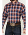 Image #3 - Ariat Men's Boot Barn Exclusive Presly Plaid Print Long Sleeve Button-Down Western Shirt - Big , Blue, hi-res