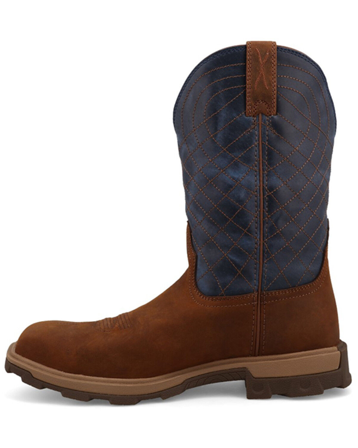 Image #3 - Twisted X Men's 11" UltraLite X™ Work Boots - Nano Toe, Brown, hi-res