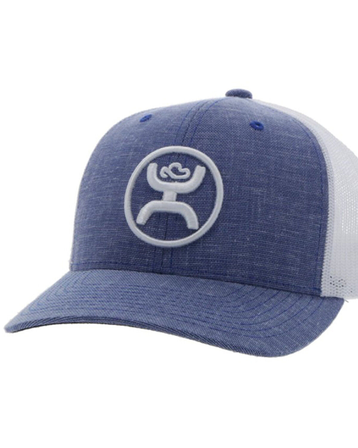 Image #1 - Hooey Men's O-Classic Mesh Trucker Cap, Blue, hi-res