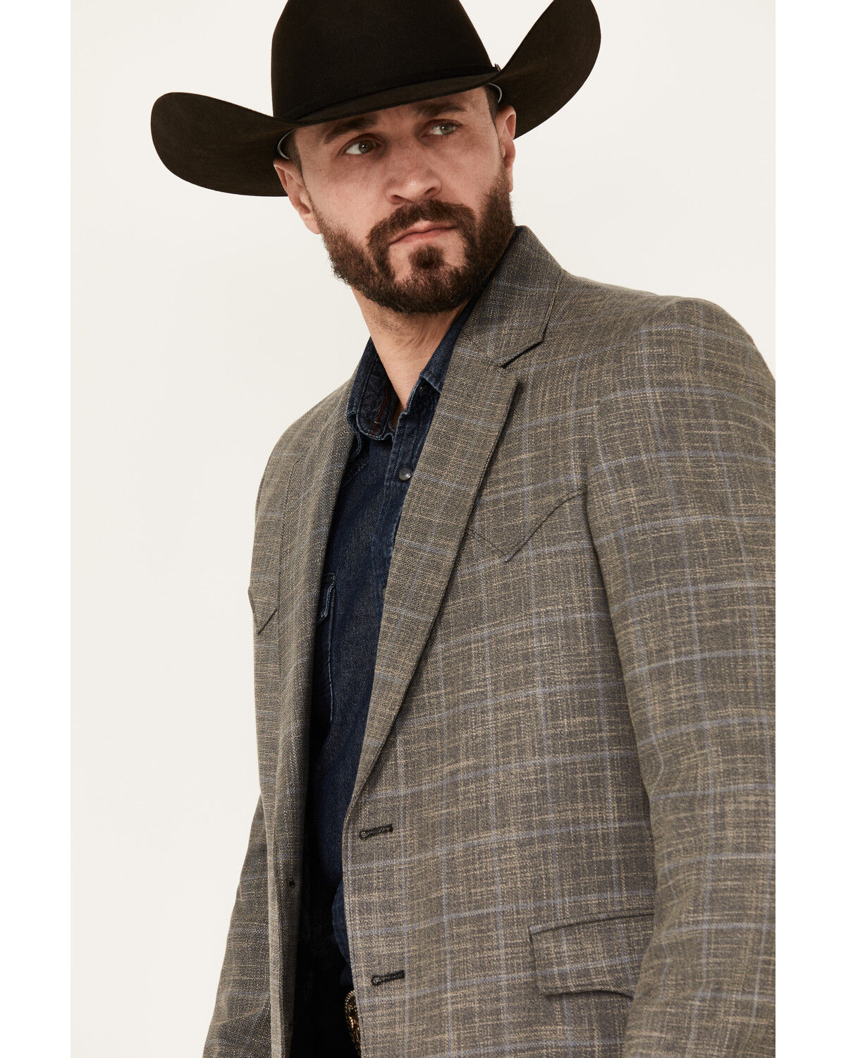 Image #2 - Circle S Men's Plano Sport Coat, Stone, hi-res