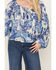 Image #3 - Free People Women's Up For Anything Western Shirt, Cream/blue, hi-res