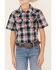 Image #3 - Cody James Boys' Steerhead Plaid Print Short Sleeve Snap Western Shirt, Navy, hi-res