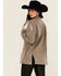 Image #4 - Mystree Women's Plaid Print Sequin Blazer, Grey, hi-res