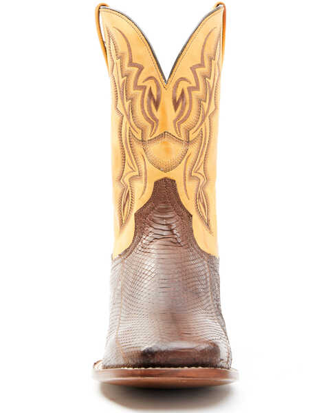 Image #4 - Dan Post Men's Exotic Snake Western Boots - Broad Square Toe, Brown, hi-res