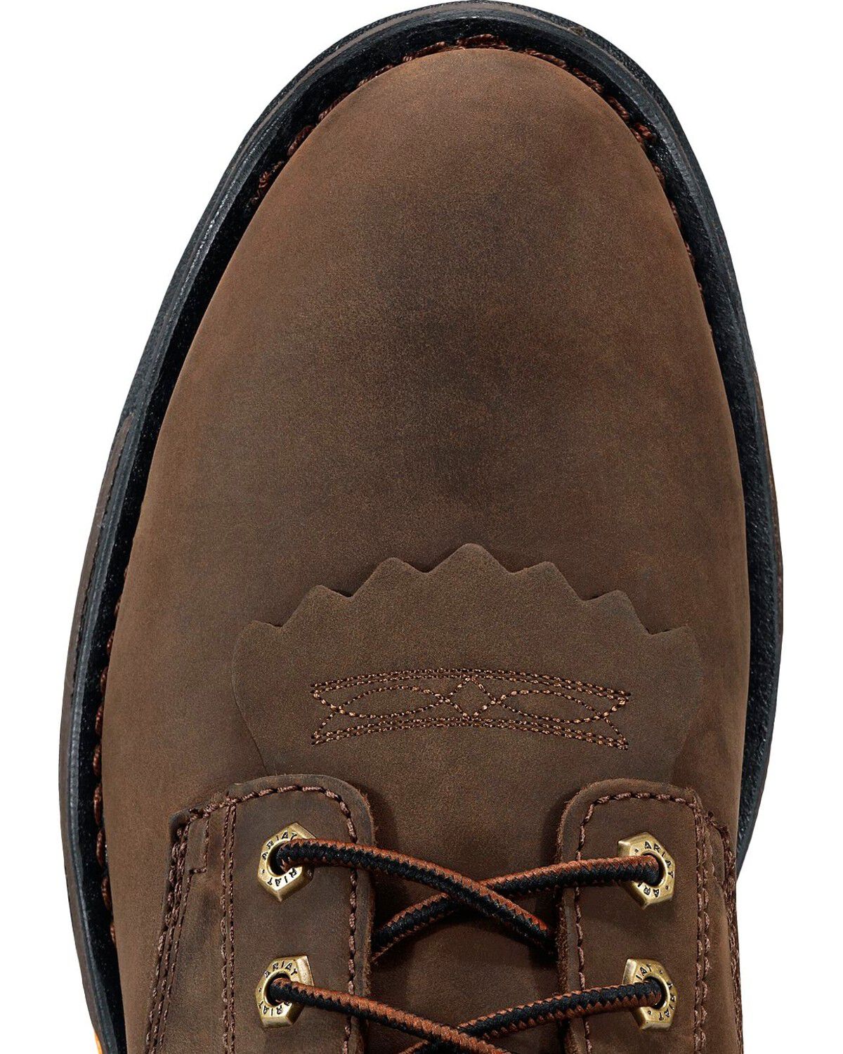 Image #2 - Ariat Men's WorkHog® H2O 8" Lace-Up Work Boots - Round Toe, Distressed, hi-res