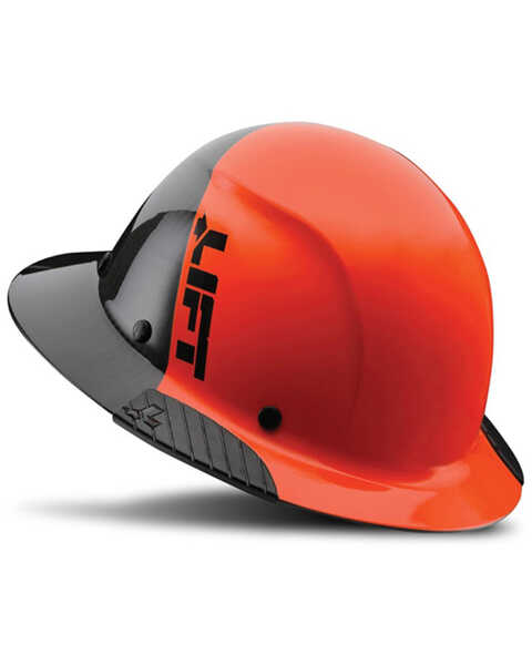Image #1 - Lift Safety Dax 50 Carbon Full Brim Hard Hat , Orange, hi-res