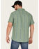 Image #4 - Brothers and Sons Men's Floral Print Short Sleeve Button-Down Western Shirt, Green, hi-res