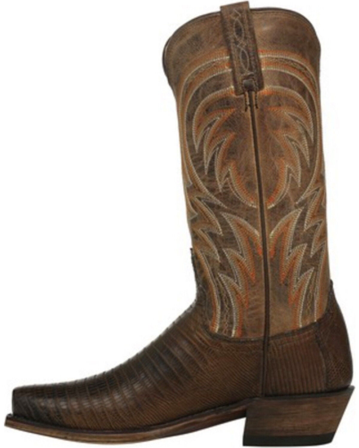 Image #4 - Lucchese Men's Handmade Percy Lizard Boots - Square Toe, Tan, hi-res