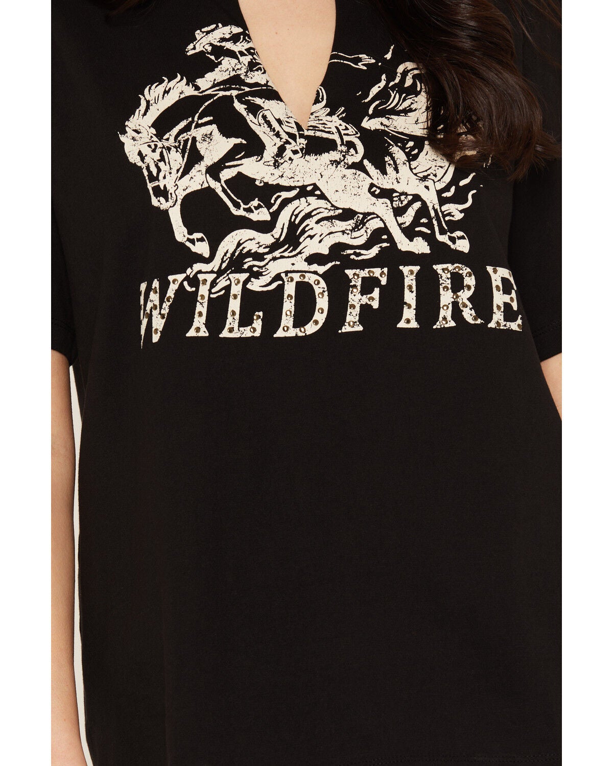 Image #3 - Idyllwind Women's Wildfire Short Sleeve Graphic Tee, Black, hi-res
