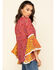 Image #3 - Red Label by Panhandle Women's Print Bell Sleeve Top, Dark Pink, hi-res