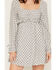 Image #3 - Cleo + Wolf Women's Plaid Print Ruffle Long Sleeve Mini Dress, Blue, hi-res