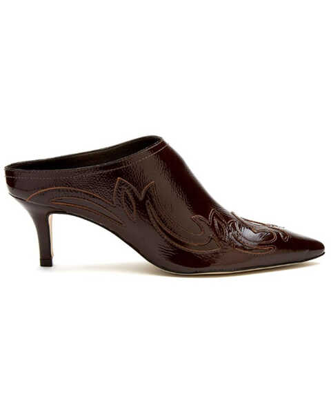 Image #2 - Matisse Women's Marcell Western Mules - Pointed Toe, Chocolate, hi-res