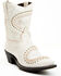 Image #1 - Laredo Women's Bone Embellished Booties - Snip Toe, Off White, hi-res