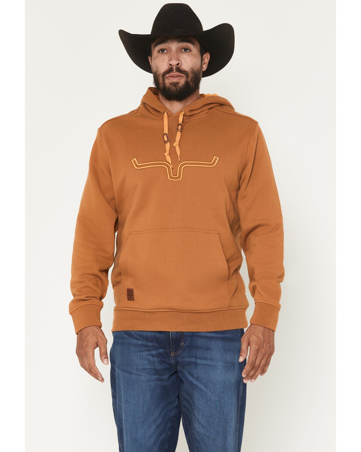 Kimes Ranch Men's Fast Talker Logo Hooded Sweatshirt, Brown, hi-res