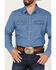 Brixton x Willie Nelson Men's Denim Long Sleeve Snap Western Shirt, Indigo, hi-res