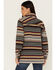 Image #4 - Cruel Girl Women's Serape Stripe Western Button-Down Shacket, Black, hi-res