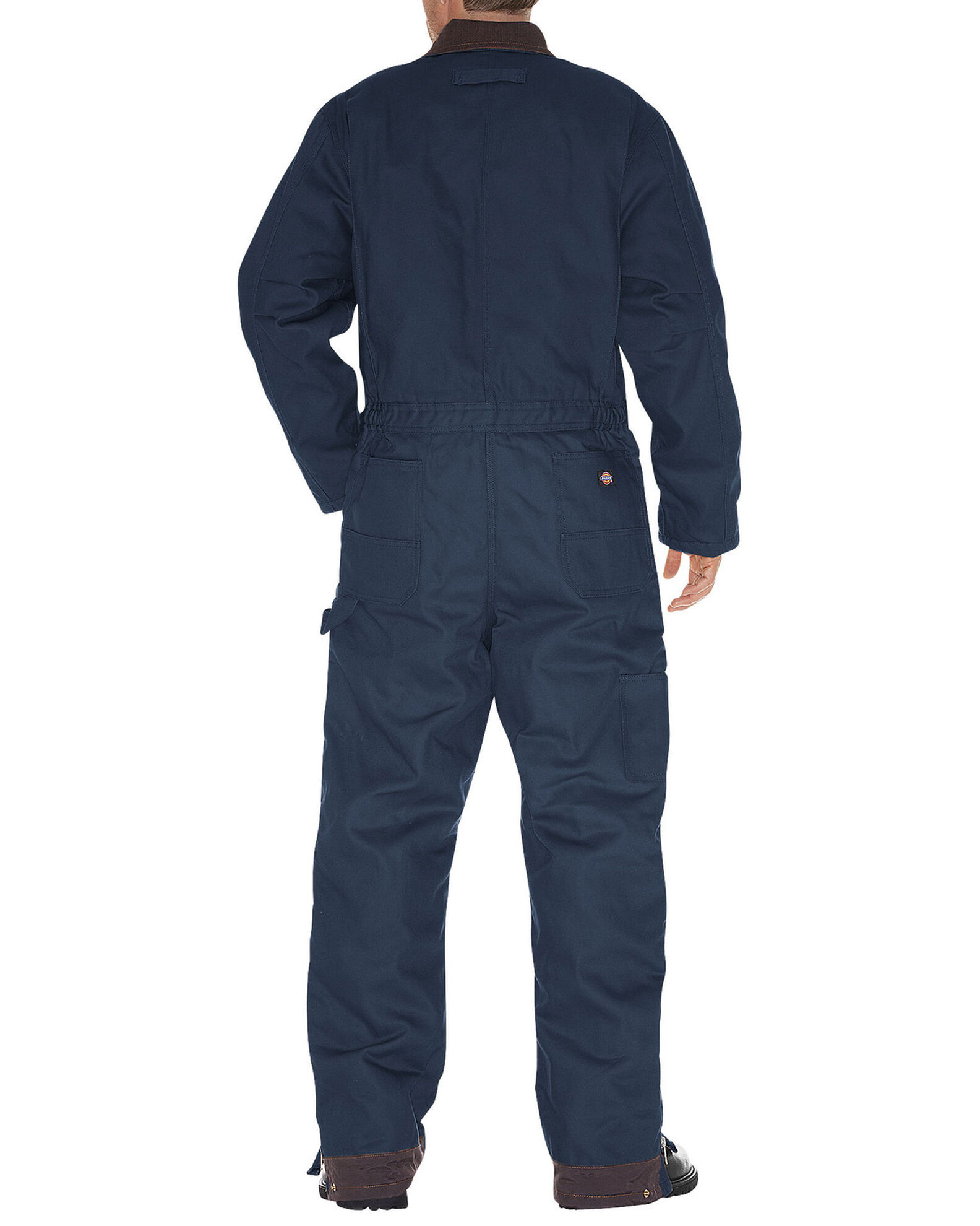 Image #3 - Dickies Men's Duck Insulated Work Coveralls, Navy, hi-res