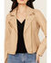 Image #3 - BLANKNYC Women's Faux Leather Moto Jacket, , hi-res