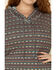 Image #3 - White Label by Panhandle Women's Southwestern Stripe Hoodie Tee - Plus, Multi, hi-res