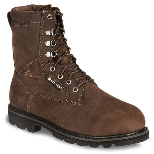 Image #1 - Rocky 8" Ranger Insulated Gore-Tex Work Boots - Steel Toe, Brown, hi-res