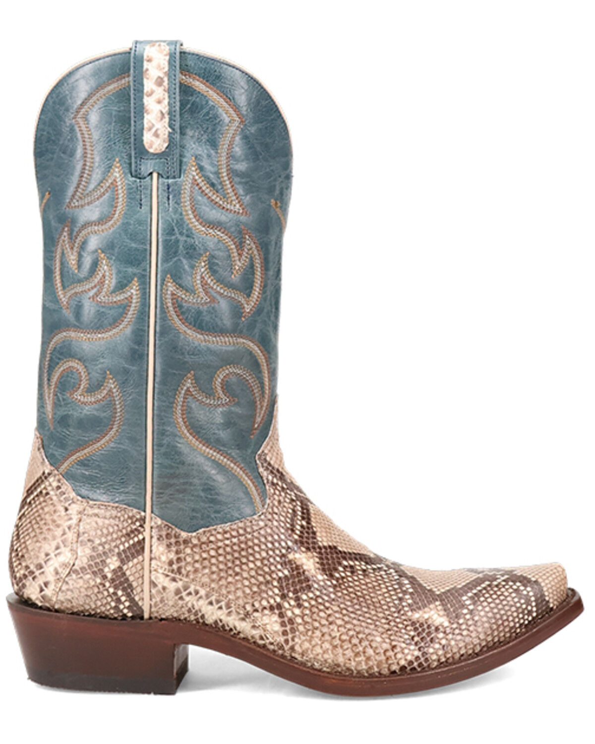 Image #2 - Dan Post Men's Exotic Python Western Boots - Snip Toe, Natural, hi-res