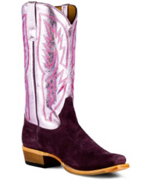 Macie Bean Women's Cosmic Cowgirl Western Boots - Snip Toe, Violet, hi-res
