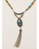Shyanne Women's Ida Long Beaded Necklace Set, Silver, hi-res