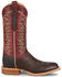 Image #2 - Justin Men's Burchett Western Boots - Square Toe, Chocolate, hi-res