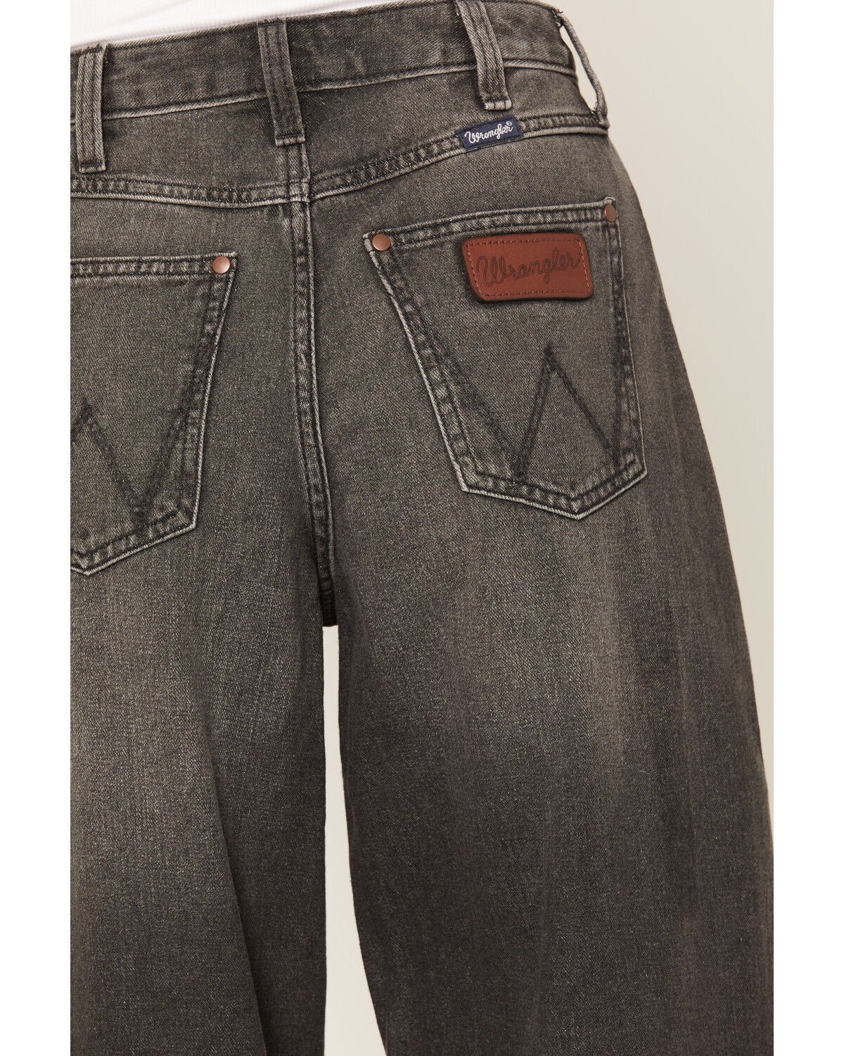 Image #4 - Wrangler Retro Women's Harper High Rise Bailey Wide Leg Denim Jeans, Black, hi-res