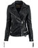 STS Ranchwear Women's Black Dreamer Moto Leather Jacket, Black, hi-res