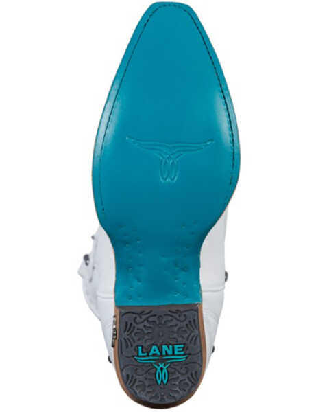 Image #7 - Lane Women's Cossette Western Boots - Snip Toe, White, hi-res