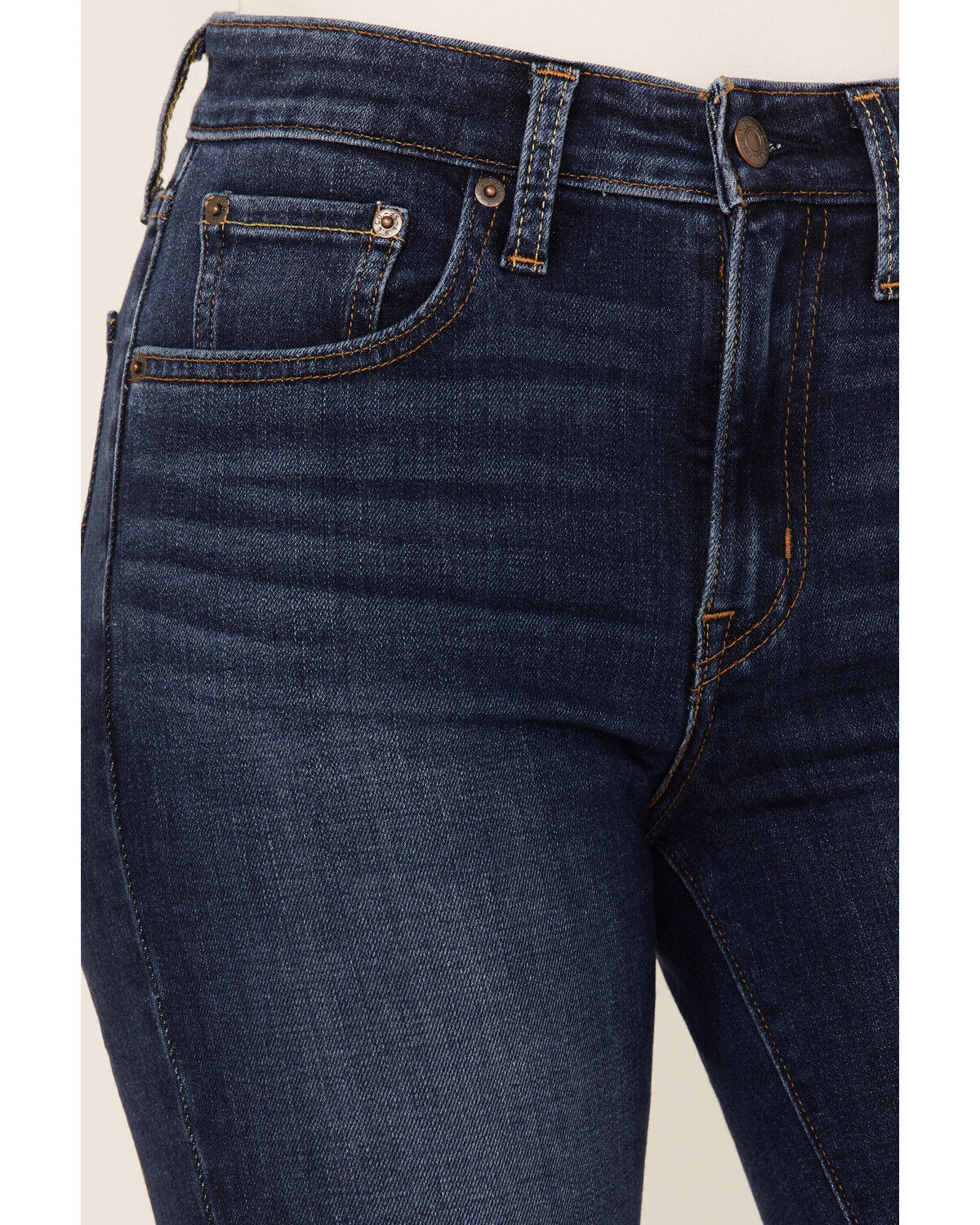 Image #2 - Levi's Women's 726 Dark Wash High-Rise Flare Jeans, Blue, hi-res