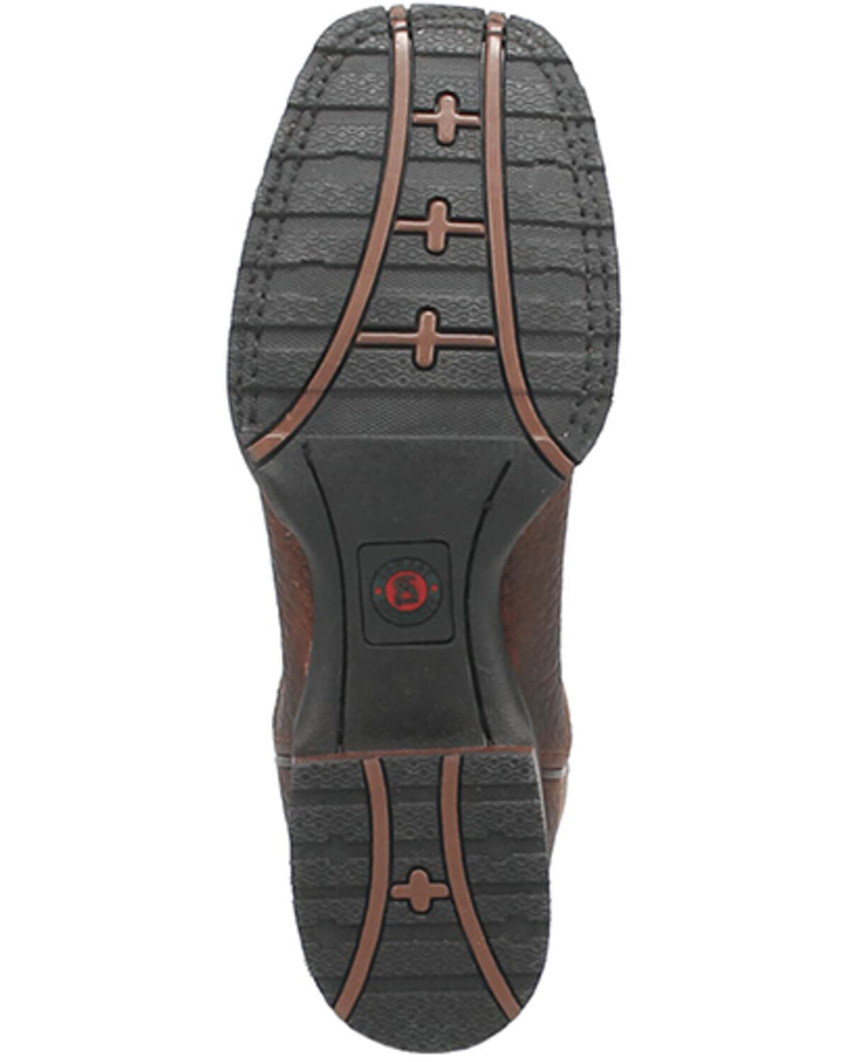 Image #7 - Laredo Men's Elias Western Boots - Broad Square Toe, Chocolate, hi-res