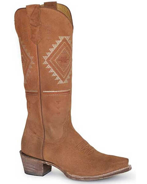 Image #1 - Roper Women's Southwestern Western Boots - Snip Toe, Brown, hi-res