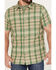 Image #3 - Brothers and Sons Men's Plaid Print Short Sleeve Button-Down Western Shirt, Brown, hi-res