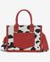 Image #2 - Wrangler Women's Cow Print Crossbody Tote, Red, hi-res