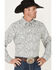 Image #2 - Wrangler Retro Premium Men's Paisley Print Long Sleeve Snap Western Shirt , Navy, hi-res