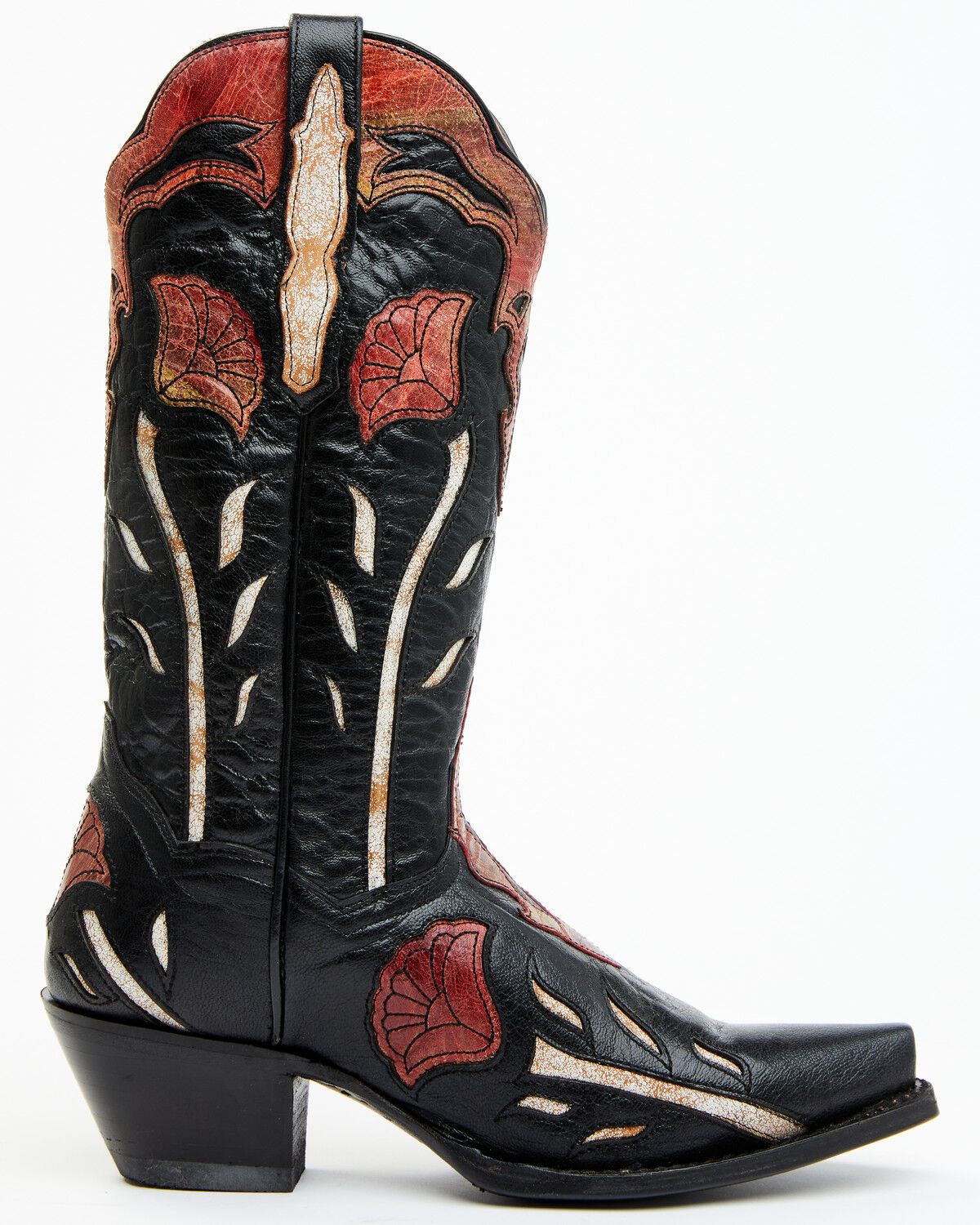Image #2 - Dan Post Women's Alyssia Floral Leather Tall Western Boots - Snip Toe, , hi-res