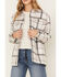 Image #2 - Cleo + Wolf Women's Plaid Print Shacket, Ivory, hi-res