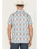 Image #4 - Rock & Roll Denim Men's Southwestern Striped Short Sleeve Polo, White, hi-res