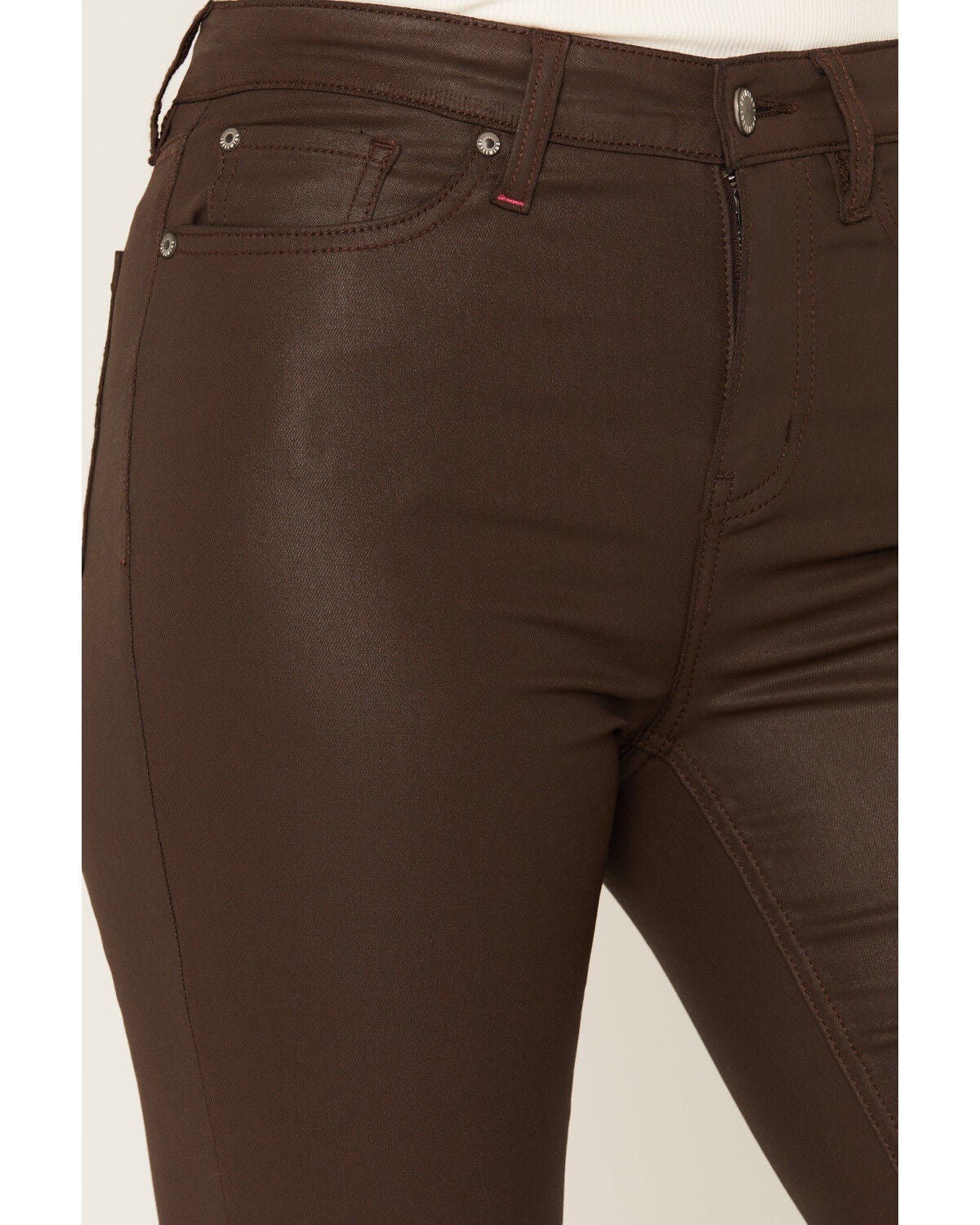 Image #2 - Idyllwind Women's Legend High Rise Coated Bootcut Jeans, Cognac, hi-res