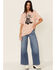 Image #2 - Ali Dee Women's Peach The Best in the West Graphic Tee, Peach, hi-res