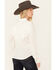 Image #4 - Idyllwind Women's Etta Fringe Western Yoke Long Sleeve Snap Shirt, White, hi-res