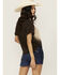 Image #4 - Shyanne Women's Nothing But Country Short Sleeve Graphic Tee, Dark Brown, hi-res