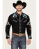 Image #1 - Scully Men's Phoenix Embroidered Retro Long Sleeve Western Shirt, , hi-res