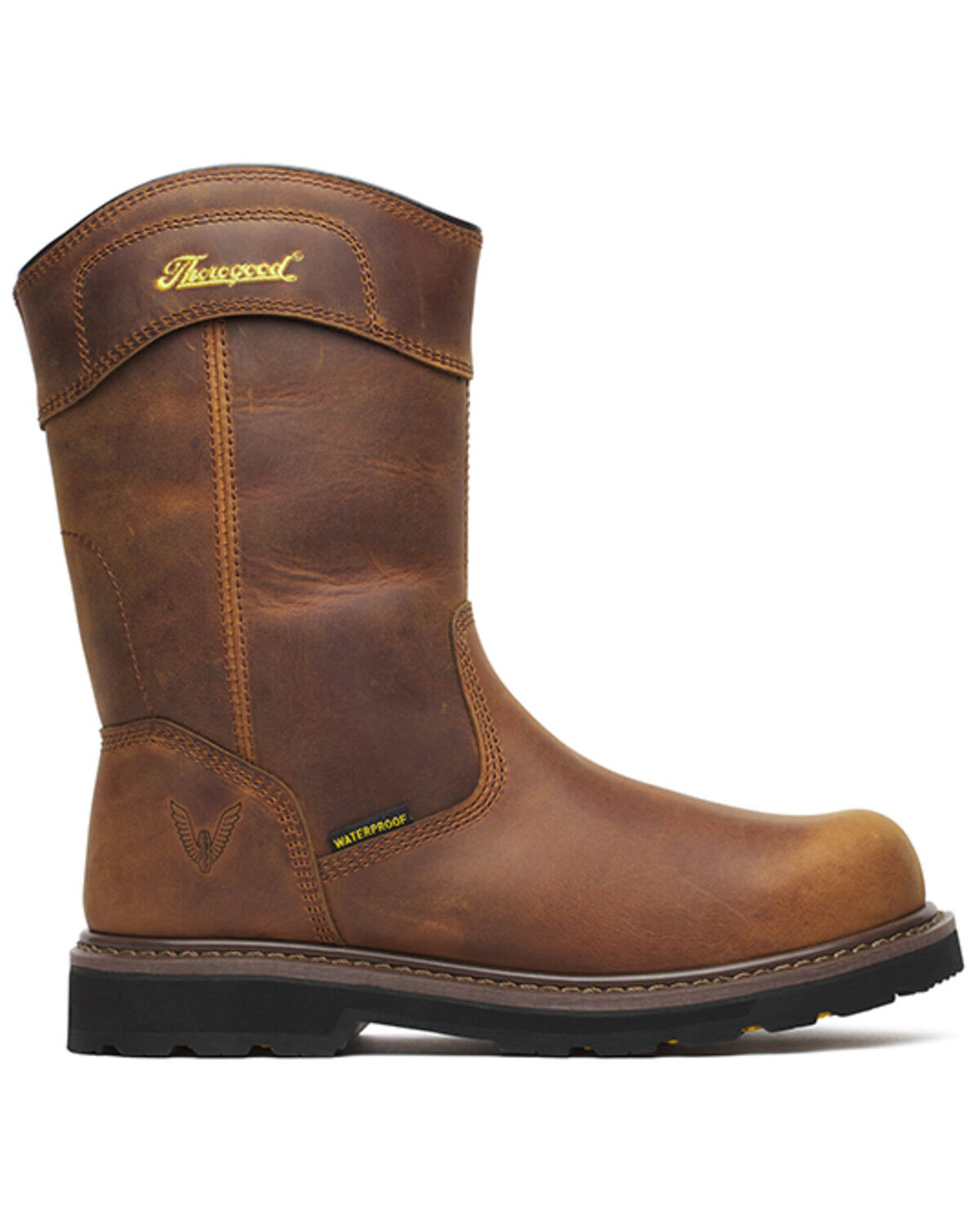 Image #2 - Thorogood Men's 11" Jobsite Waterproof Work Boots - Composite Toe, Brown, hi-res